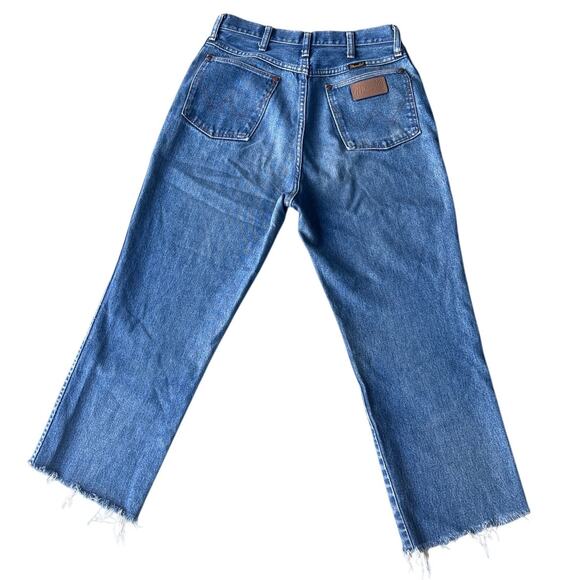 Wrangler Denim - Vintage Wrangler 13MWZMR High Waist Jeans Raw Hem Made in USA Cowboy Cut